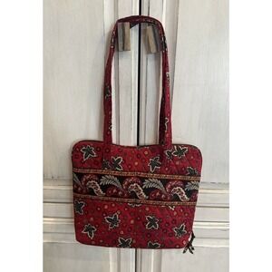 Large Vera Bradley Shoulder‎ Bag Retired Red Coin Pattern